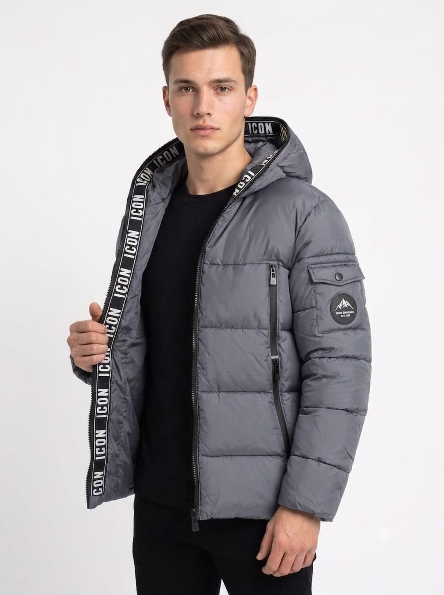 ICON Original Men MA2623-3 – Grijs – herenjas