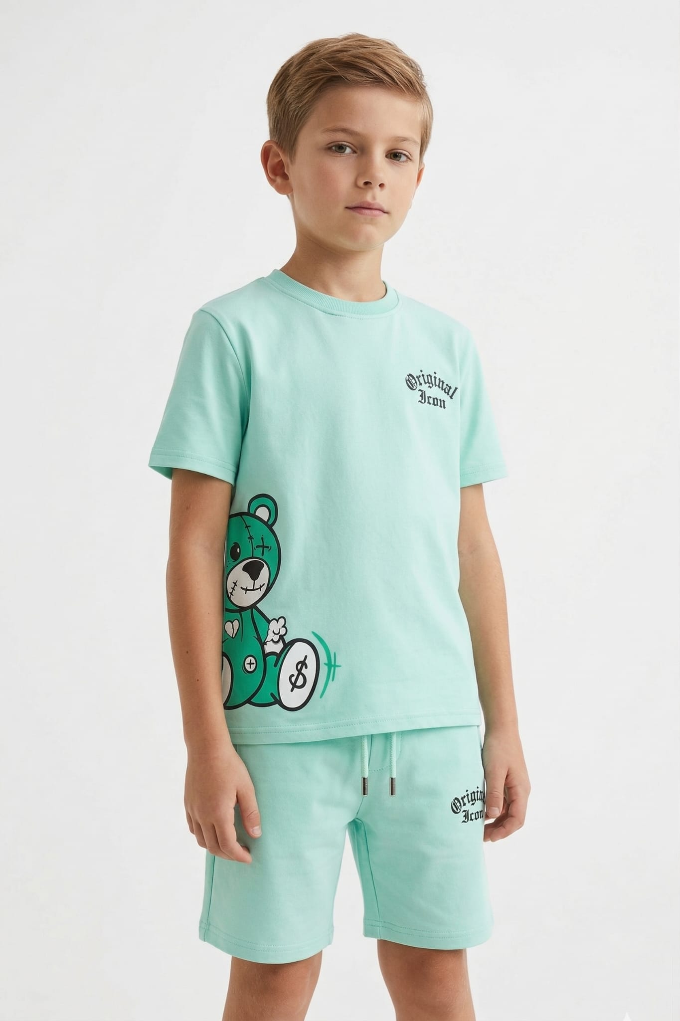 ICON Original Kids BBL1044-10 – Mintgroen – t-shirtset voor kids
