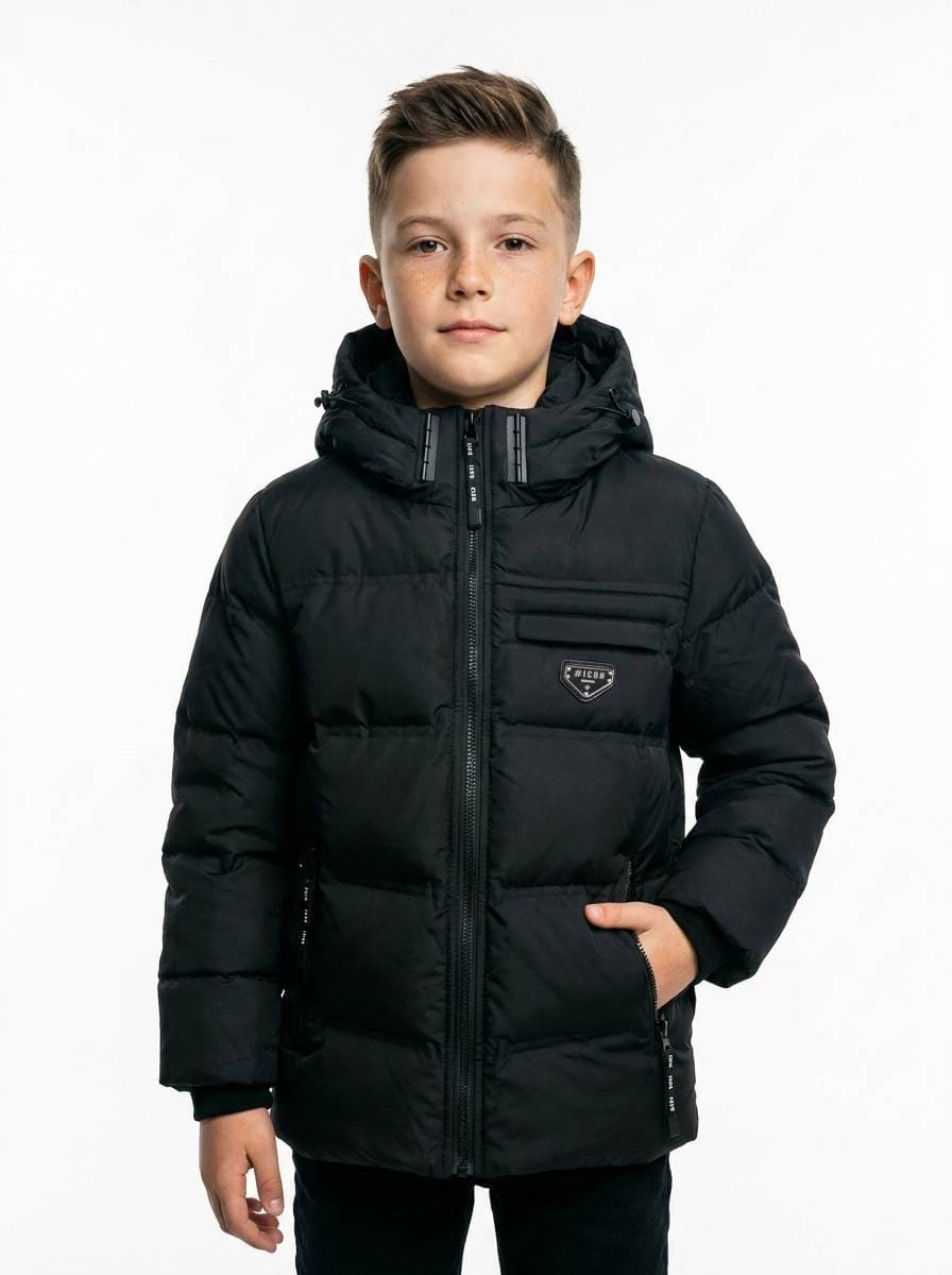 ICON Original Kids DG2618-1 – Zwart – jas voor kids