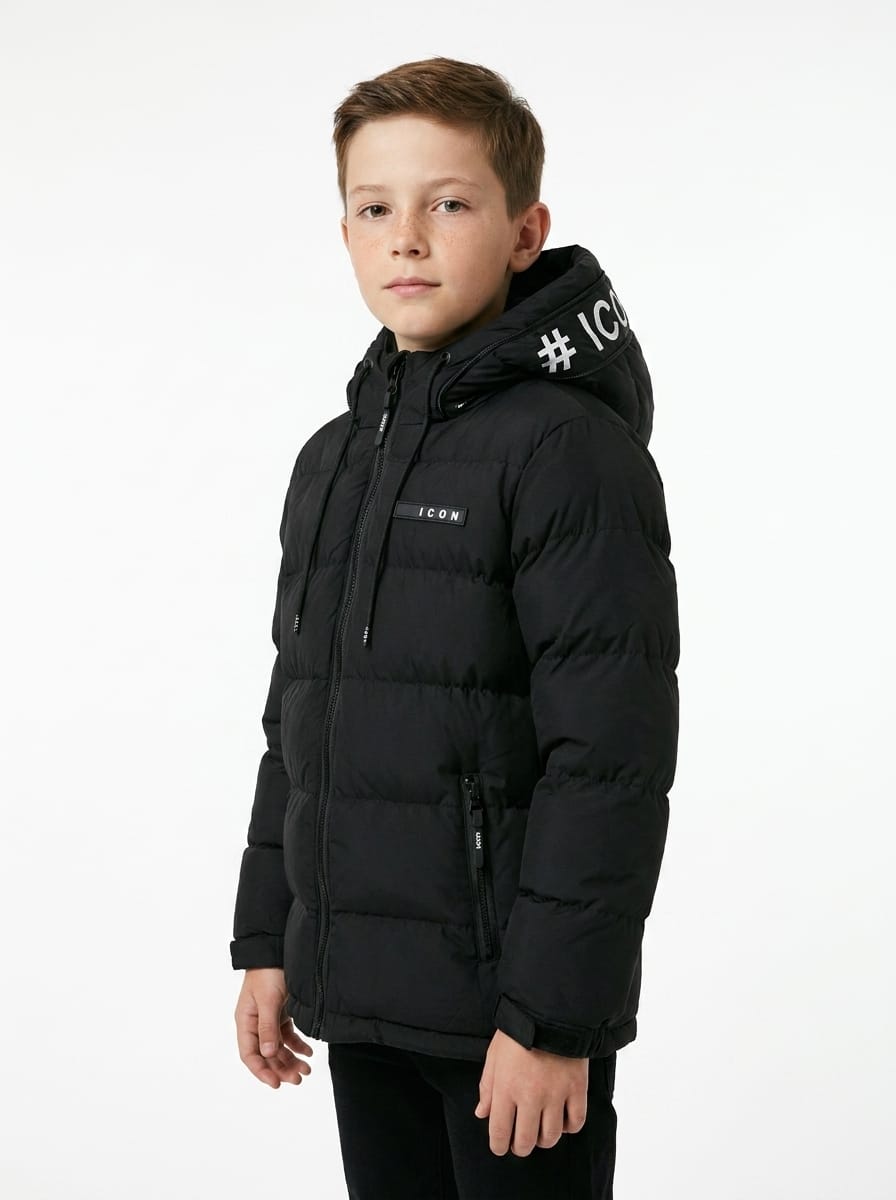 ICON Original Kids KK1347-1 – Zwart – jas voor kids